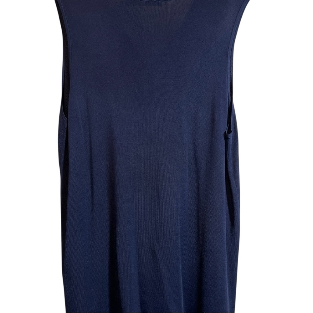 Lauren Ralph Lauren Women’s Navy Tank Top Maxi Dress Size 1X - Picture 5 of 6